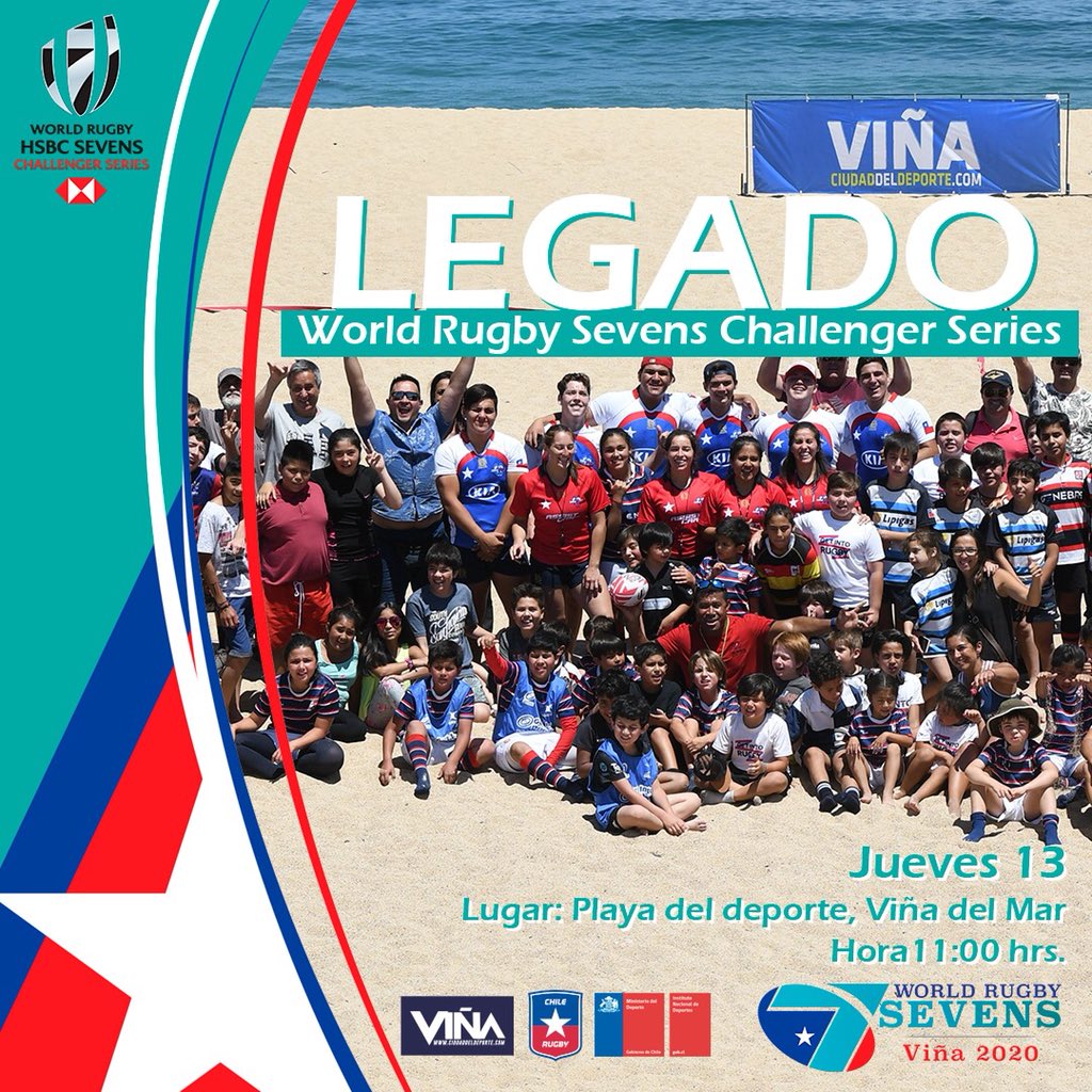 chilerugby's tweet photo. ¡Este jueves 13 de febrero, ven a participar de la clínica abierta de rugby para niños y niñas!
📍¡Te esperamos en la playa del deporte de Viña del Mar, a las 11:00 hrs!
☝🏼si eres de un club, no olvides traer tu polera! 
Que el rugby siga creciendo en nuestro país👊🏼🇨🇱🏉 https://t.co/atBUTTYTdQ