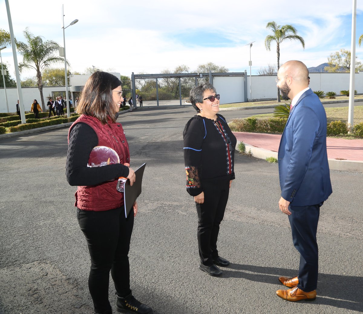 La Jefa del SAT y Administradores Generales asistieron al Centro de Formación Tributaria y de Comercio Exterior, en Chichimequillas, Querétaro.