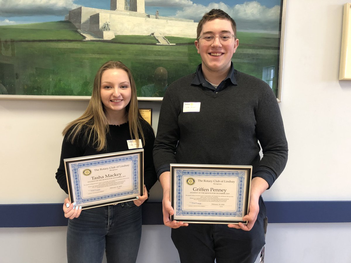 Congratulations to our latest <a href="/IEWeldonSS/">IE Weldon SS</a> student of the month winners. Griffen and Tasha are 2 of our amazing Wildcats. Thanks to <a href="/Lindsay_Rotary/">Lindsay Rotary Club</a> for sponsoring this award. #WildcatsRock