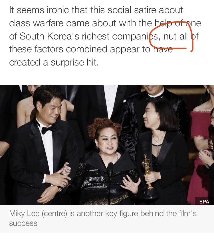BbcOoops's tweet photo. Nut all... is that a #synonym of eff all??? I’m old - I’m not down with this slang 👵🏻 
@Grammarly @BBCWorld @BBCNewsEnts #ParasiteBestPicture #Oscars #proofread #english #slang #nuts #checkyourwork #editor https://t.co/5MVBZMBr74