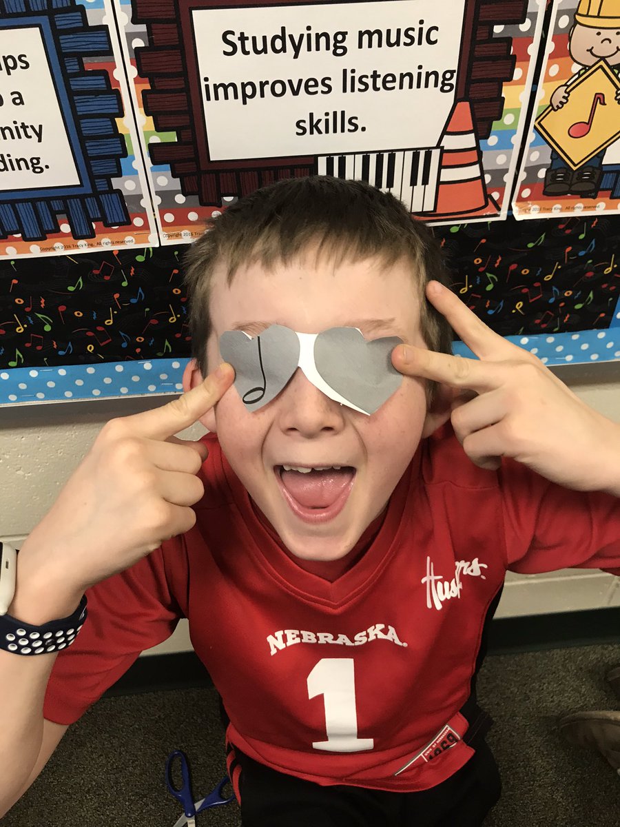 mrs_orf's tweet photo. Our half notes needed 2 hearts to show 2 beats! 

We also decided that it was fun to pretend the half note beats were eyes! @SDMA_Wakanda 

#MakingMusicIsFun #HalfNoteHumor #MusicRocks https://t.co/S6zpLQiNx4