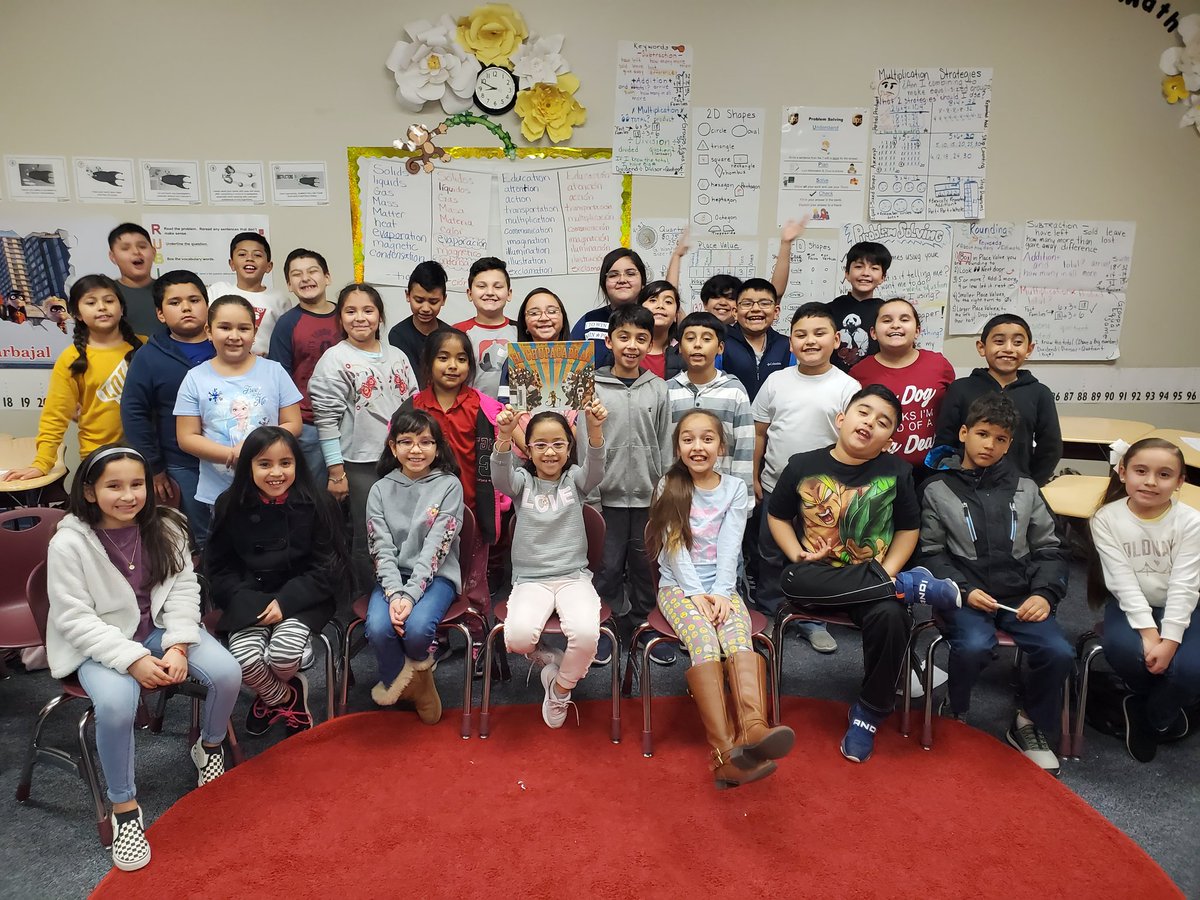 castillojenn2's tweet photo. We were excited that El Chupacabras won the Texas Bluebonnet Award for 2020! #AVCato #castleberryisd #spanglish #bilingüe https://t.co/M47E2zVzHJ