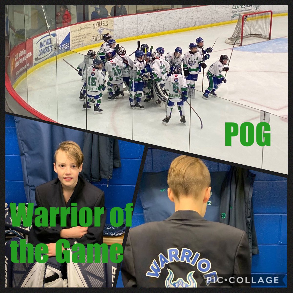 Play as a team, win as a team! Warrior of the game - Austin Way the Net Ninja! <a href="/customedgenl/">Custom Edge Pro Shop</a>. POG - the entire team as it was epic performances by all🏒🥅 @AtlanticProSpo1 @DJHLnews @PmhaWarriors . Nothing is for granted. Focused for Tomo. #weareone #teamwork #rockstarcoaching