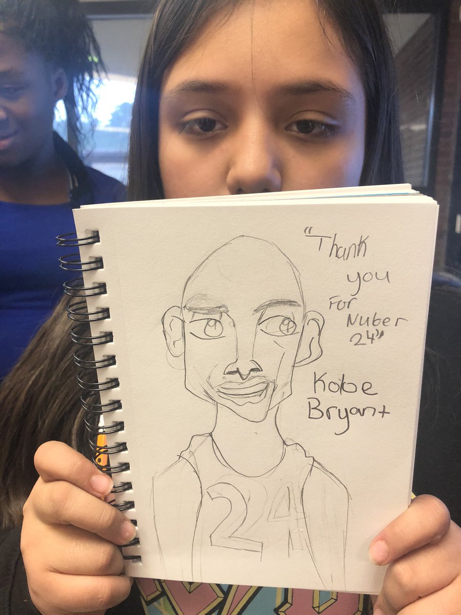 ArtByLevar's tweet photo. It was a rough rainy day, but we did work some cool #KobeBryant caricatures. #tapn2tapp #artivities #blackmamba4ever #kobe4ever #kids #LakerNation #mrrobinsonrocks #artsedga #cobbartrocks https://t.co/hsdQ3m43Wl