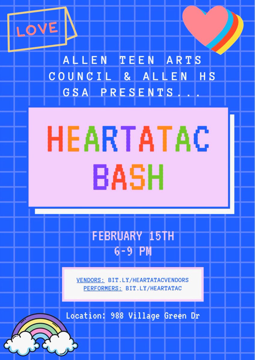 AllenTeenArtsC's tweet photo. this saturday!! bring your friends for some live music, food, and fun! https://t.co/48bewQKVCd