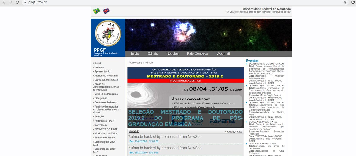 NewSecGroup's tweet photo. *.ufma.br brazilian university pwn3d by member @Magnus_Security 

web :
https://t.co/Z1Hlz4e5PM

mirror :
https://t.co/43EugQDt3D

<3 https://t.co/Tny2cPEJyg