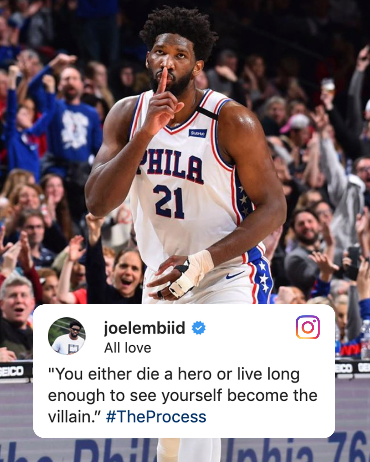 ESPN on X: Joel Embiid and Jimmy Butler on Instagram 🍿   / X