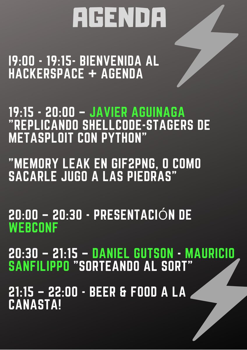 cbahackerspace's tweet photo. Cuenta regresiva!!!⌛️⌛️⌛️⌛️ 👉13/02
Vení, compartí , disfruta y aprende!
HackerSpace, una comunidad que está haciendo historia en Córdoba.
Inscribite: https://t.co/GHEnXWjLKR https://t.co/p21Yy1VupY