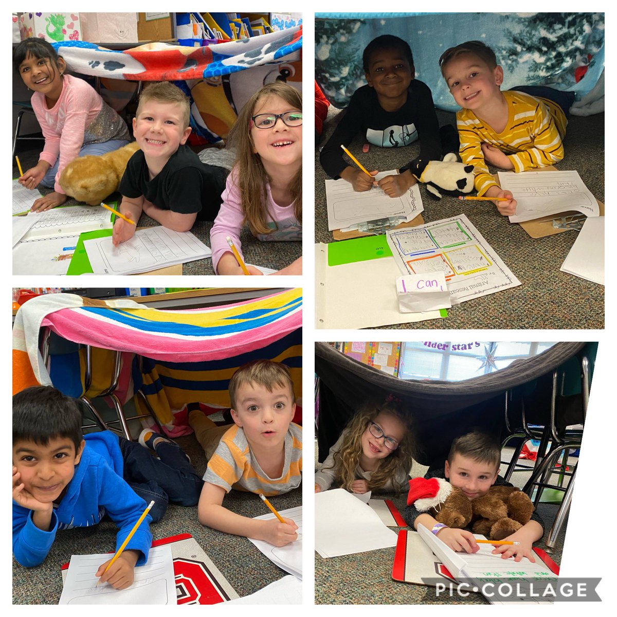 sesKinderStars's tweet photo. Today was a BEARY 🧸 good day! We ended our Fiction/NonFiction bear unit by bringing in our favorite bears and spending the day working in our “dens”! We also had a visit from our 4th grade buddies and together we built 🐻 habitats! #bearybusyday #wearebearyhappy https://t.co/MMqVEoO9hX