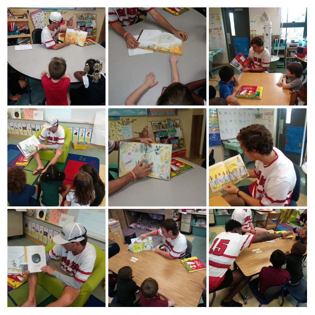 robyn_henson's tweet photo. We want to send a huge thank you to the Fighting Indian baseball team for coming and reading to our Little Indians today! @verobeachelem @VBHSNation #VBEVibe https://t.co/07AFNd8uqM