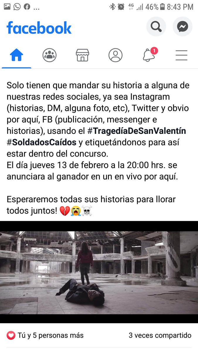 Usa los hastags #TragediaDeSanValentin 
#Soldadoscaidos 
Y cuentanos tu peor historia de amor 💔🥀
Y ganaras los premios de abajo ⬇️⬇️⬇️⬇️⬇️⬇️⬇️⬇️⬇️⬇️⬇️⬇️