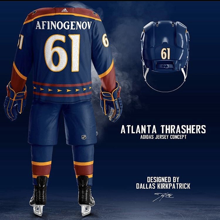 A pro hockey team is honouring the Atlanta Thrashers in a unique way with  their slick new jerseys - Article - Bardown