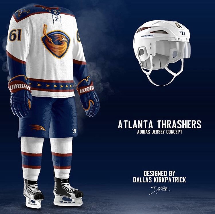 Atlanta Thrashers jersey concepts from @z89design. Thoughts