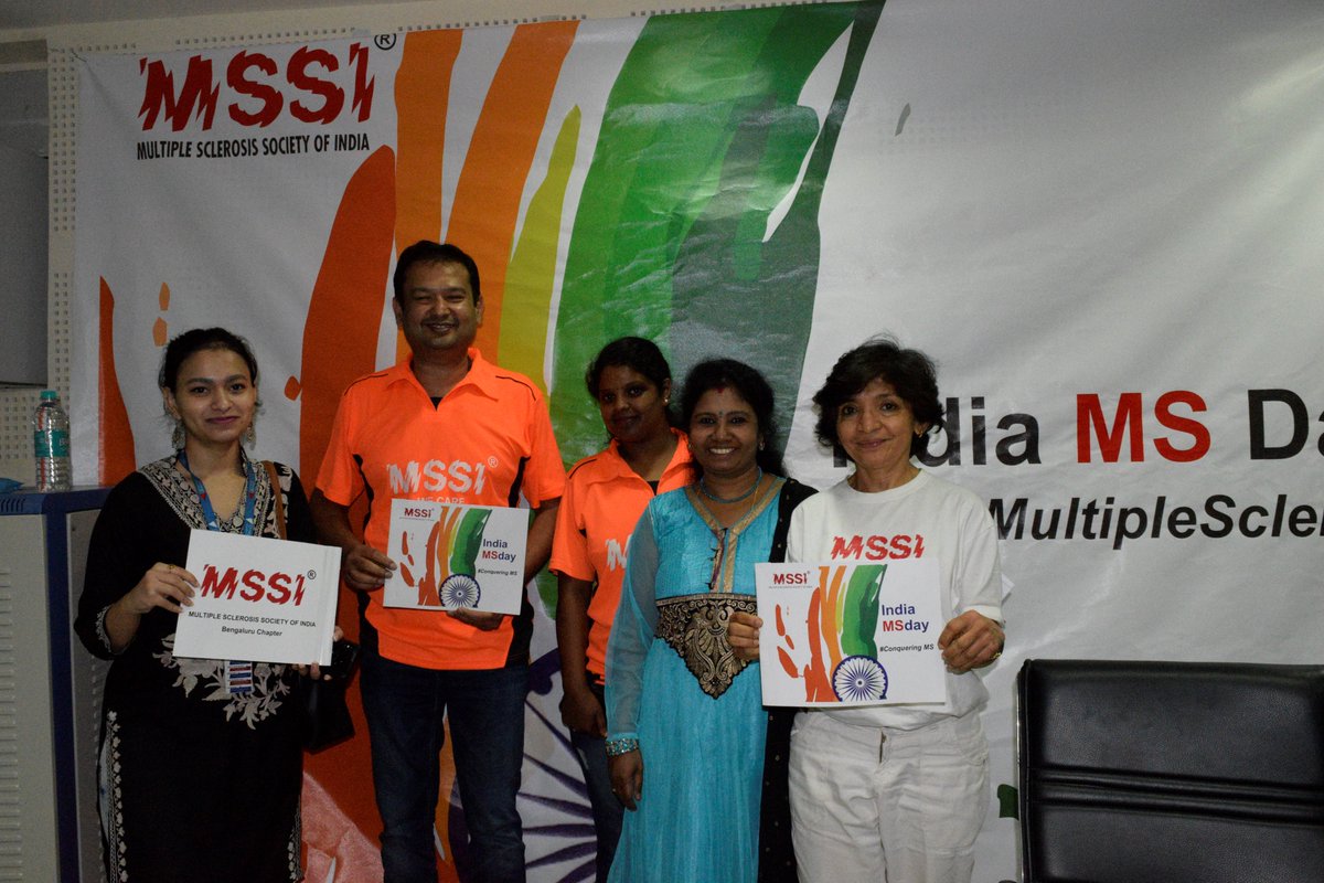 mssocietyindia's tweet photo. Our #Bengaluru chapter observed #IndiaMSDay with an awareness program & panel discussion on #MultipleSclerosis. Our MSPs shared their experiences at the event and gave message of hope & positivity.
@WorldMSDay @MSIntFederation @MoHFW_INDIA @moayush #PMJAY #KnowMultipleSclerosis https://t.co/NT7uRO7yUT