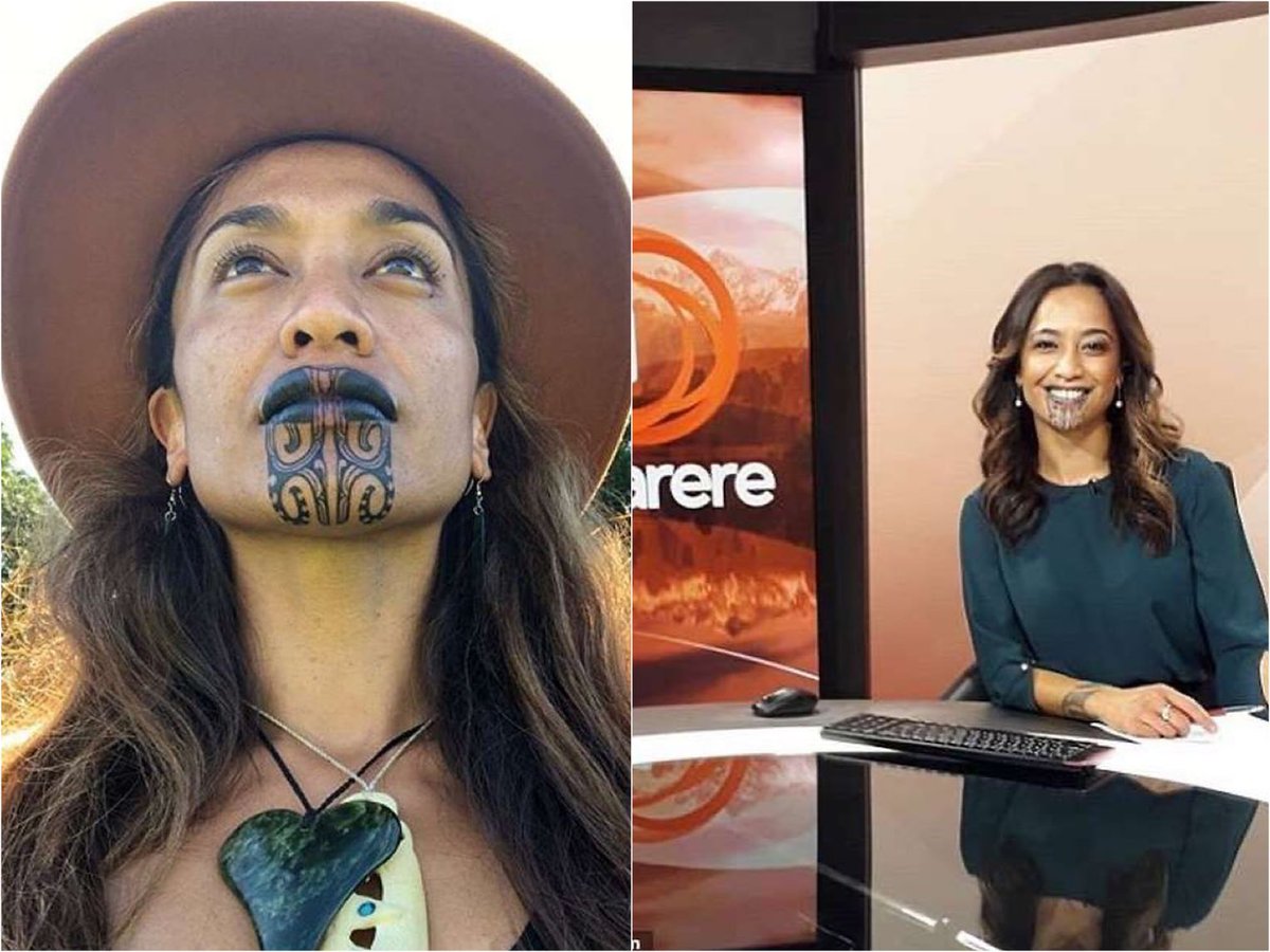 Oriini Kaipara First Maori News Presenter With Chin Tattoo