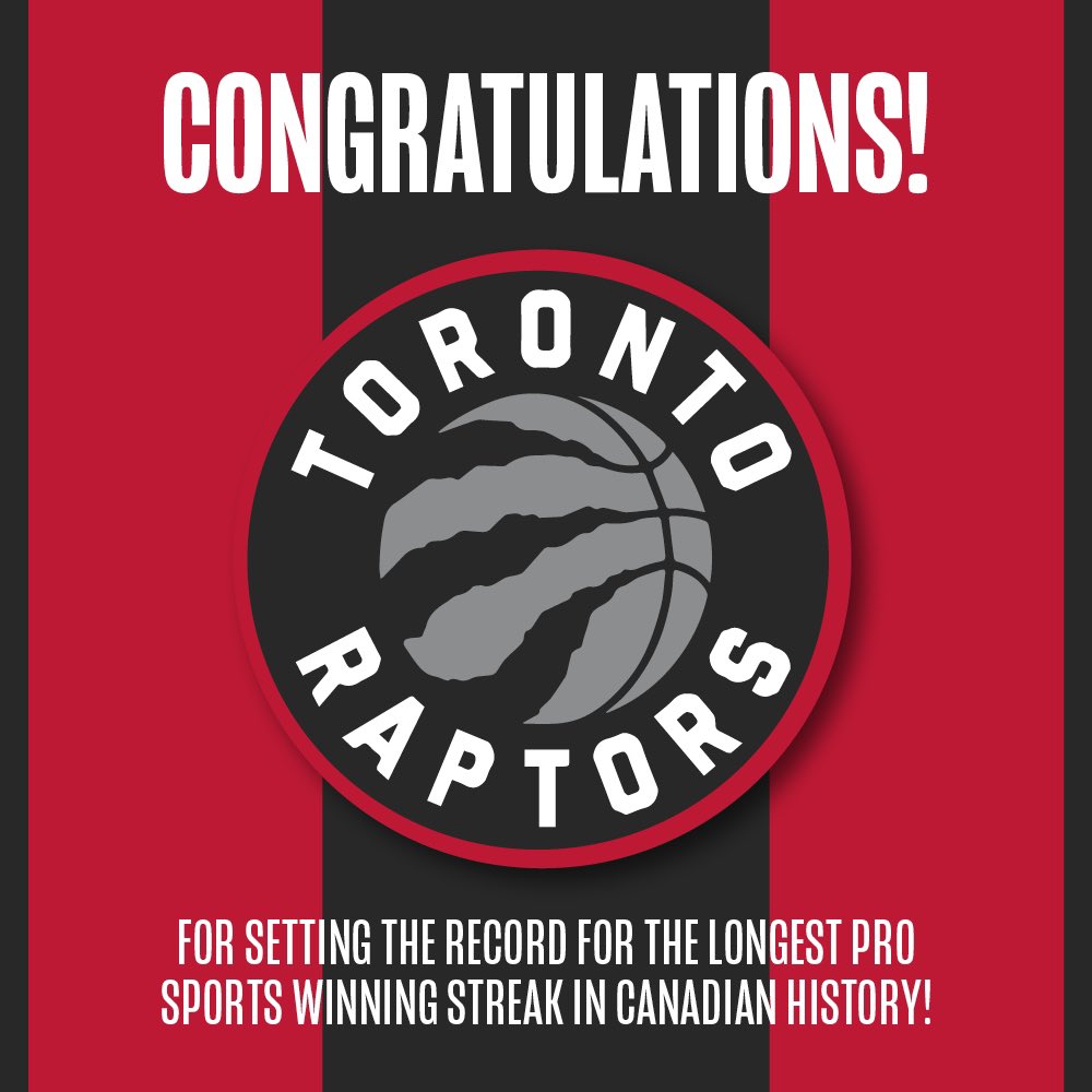 calstampeders's tweet image. Congrats on 15 in a row, @Raptors! 👏👏👏👏👏👏👏👏👏👏👏👏👏👏👏