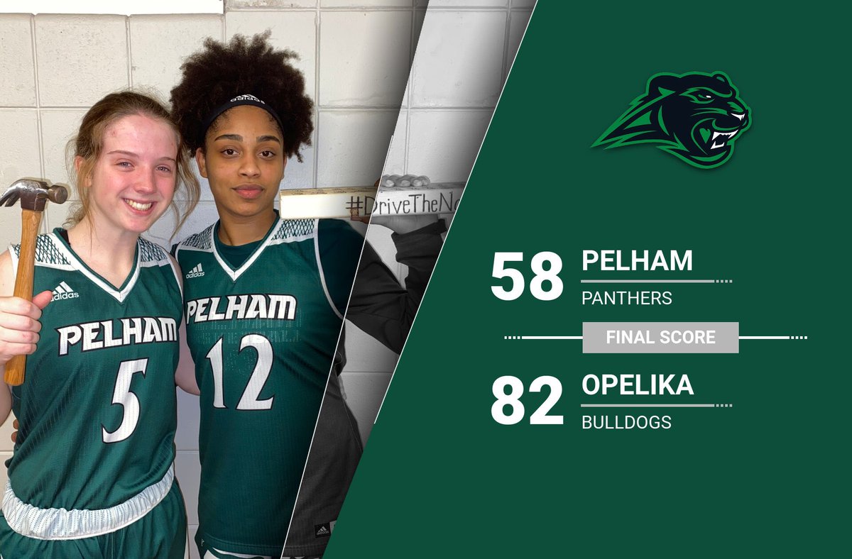 ThePelhamWayWBB's tweet photo. Historic season for the Panthers end tonight at Opelika. So proud of the effort and heart shown by this team. The HAMMER goes to our SENIORS tonight. Leading us to the best record since 06-07, they have left a legacy that will be remembered. #DriveTheNail #WeBeforeMe https://t.co/rRUebz5pKW