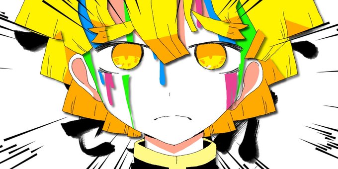 なおたろさんがTwitterに投稿した我妻善逸(鬼滅の刃)のイラスト。