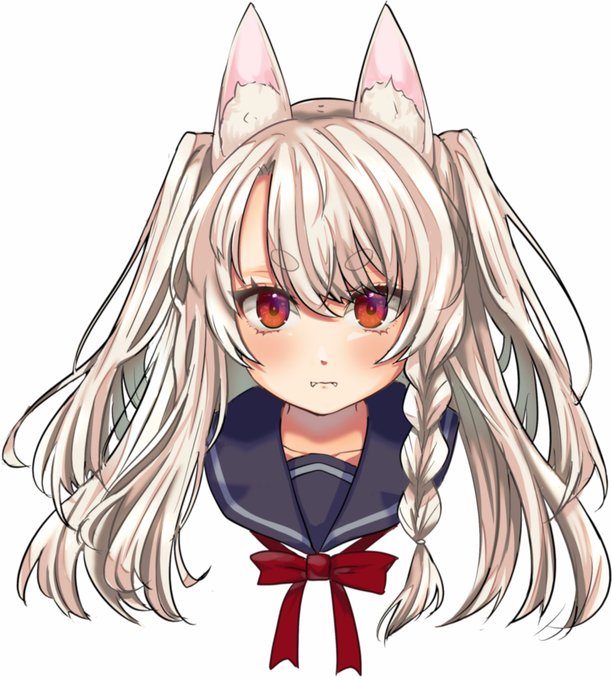 #アズールレーン #碧蓝航线 #夕立 
真剣な顔して実は肉のことしか考えてない🍖 