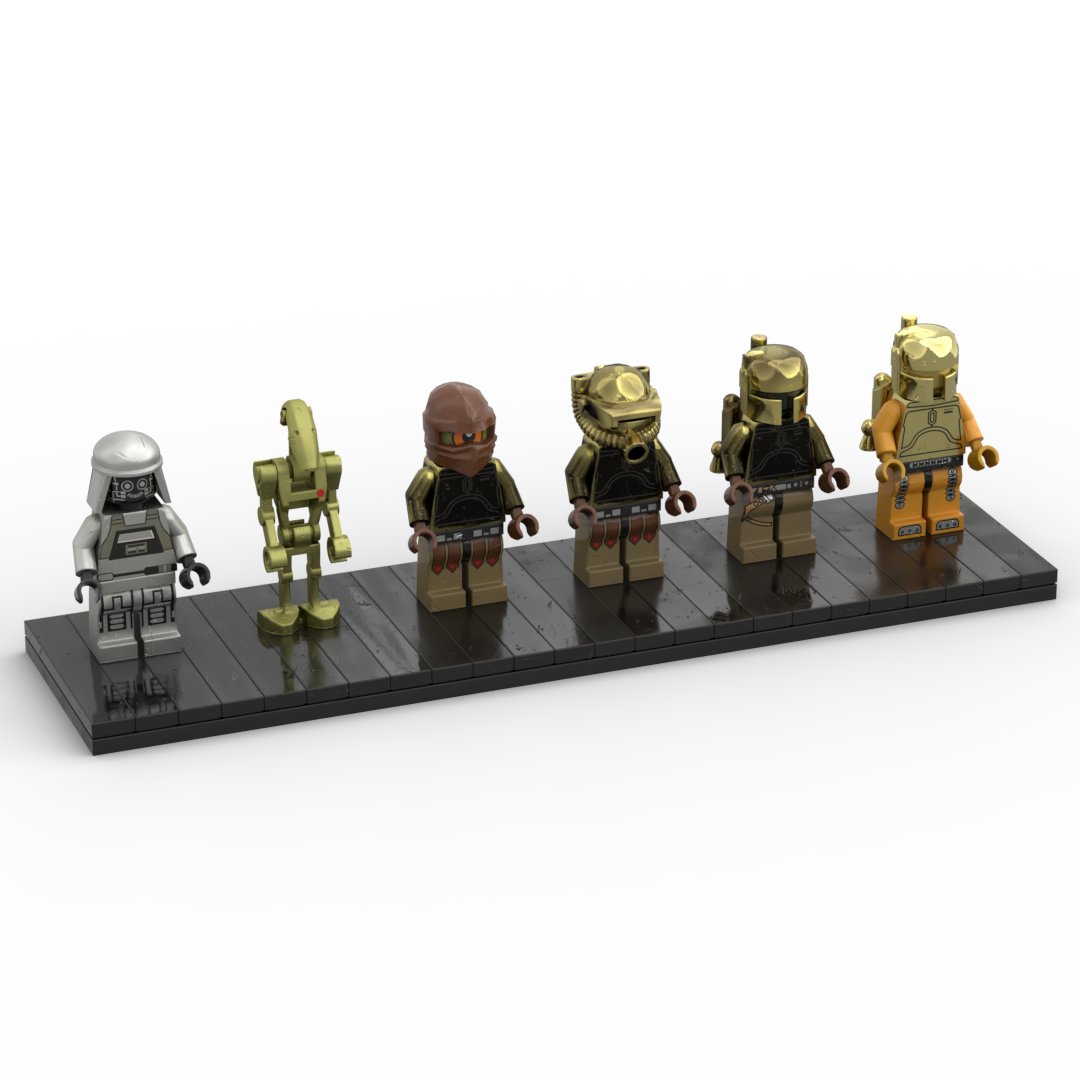 acialist's tweet photo. A crew of six.
#lego #starwarslego #legostarwars #diorama #moc #bricknerds #bricknerd #mandolorian #stormtrooper #mandalorian #mandolorianmercs #new #render #bricklink #crew #droid #droids #robot https://t.co/tG26xjgZC3