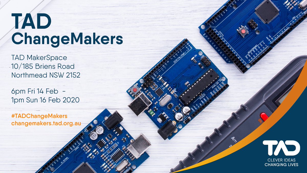 It's here! #TADChangeMakers is in just a few days!

We look forward to welcoming all participants with the aim to solve two common challenges that are faced by those living with a disability daily.

Interested in joining? 
eventbrite.com.au/e/74755350265

#HackAUS