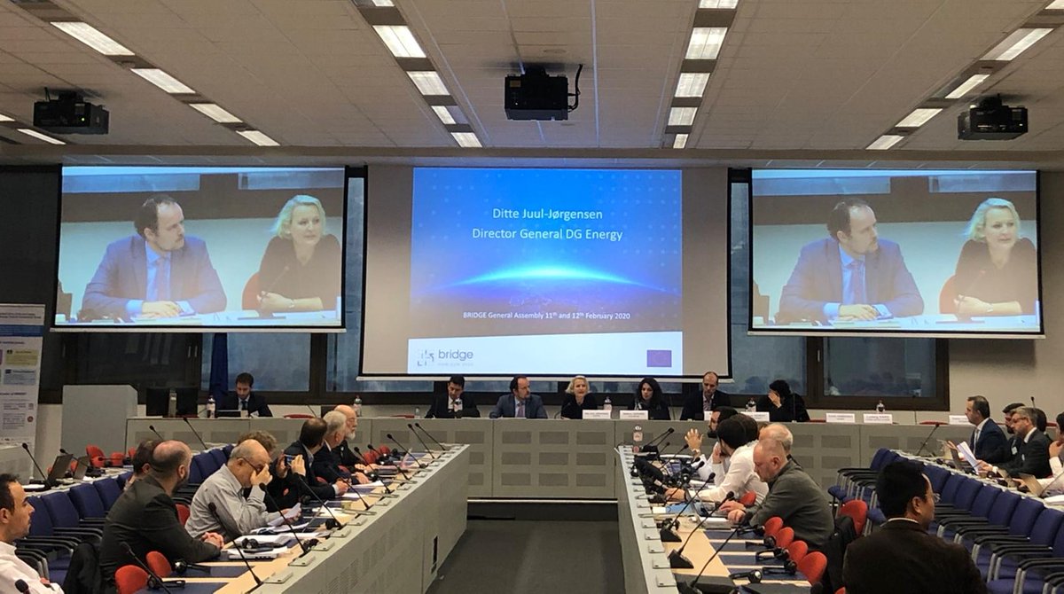 Energy4Europe 🇪🇺 (@energy4europe) on Twitter photo "Platforms like BRIDGE, that allow #researchandinnovation projects to exchange ideas, integrating more #renewables into our #energysystems, prove the pivotal role of such projects to help reaching the goals set out in the #EUGreenDeal" 🗨️ D-G <a href="/JorgensenJuul/">Ditte Juul Jorgensen</a> at #BRIDGE_GA2020 "Platforms like BRIDGE, that allow #researchandinnovation projects to exchange ideas, integrating more #renewables into our #energysystems, prove the pivotal role of such projects to help reaching the goals set out in the #EUGreenDeal" 🗨️ D-G <a href="/JorgensenJuul/">Ditte Juul Jorgensen</a> at #BRIDGE_GA2020