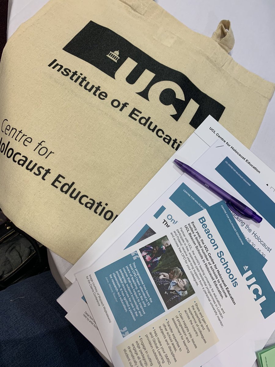 Ready for a CPD day in Birmingham with UCL on teaching the Holocaust. An interesting day ahead!