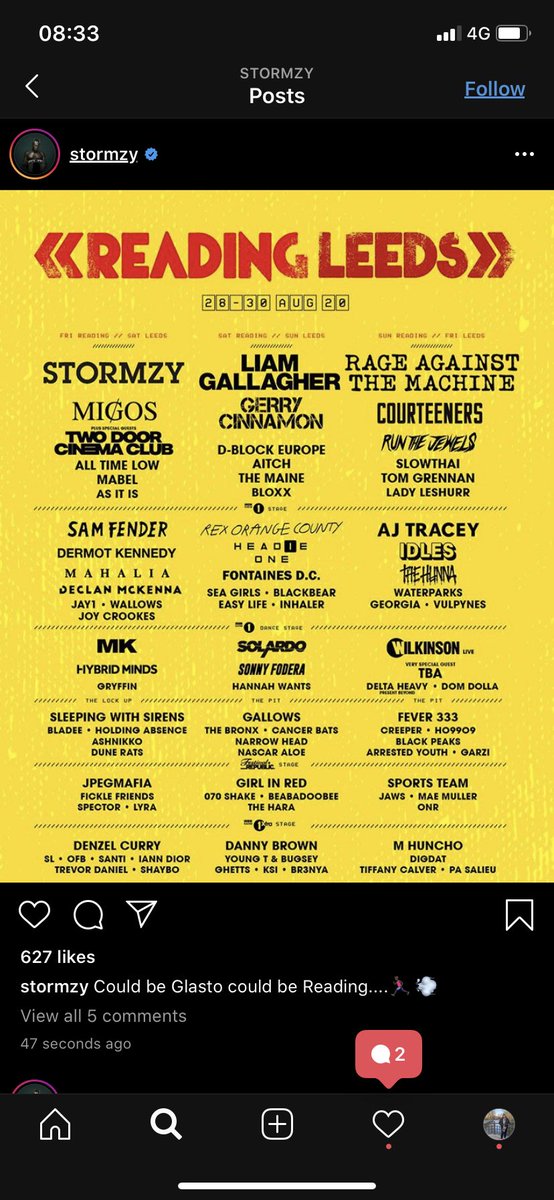 no way did stormzy release it before reading actually did😭😭#RANDL20