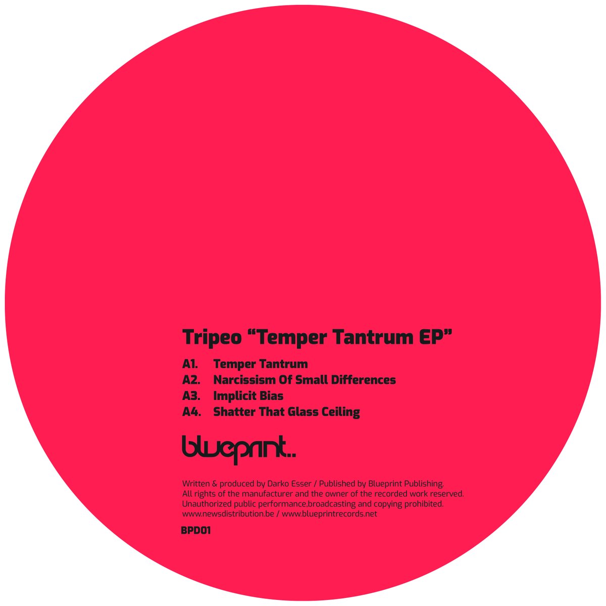 Really pleased to have @DarkoEsser join Blueprint for his new @tripeotechno 12. Released end of Feb.