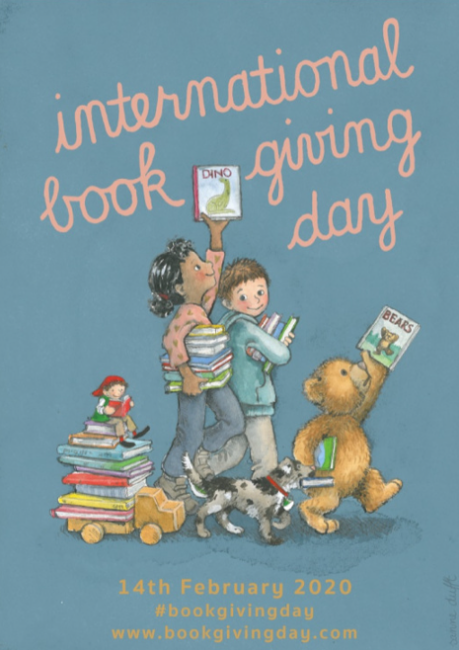 cranachanbooks's tweet photo. It's nearly time for #BookGivingDay! We LOVE this poster by illustrator and children's author @DufftSanne! This year one of our books will be entirely *free* for you to download and enjoy - starting Thursday 13th Feb! Watch this space... :D https://t.co/CkQ60QtDMI