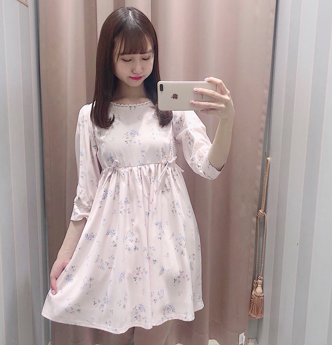 evelyn 花柄リボン ワンピース | fpac.com.br