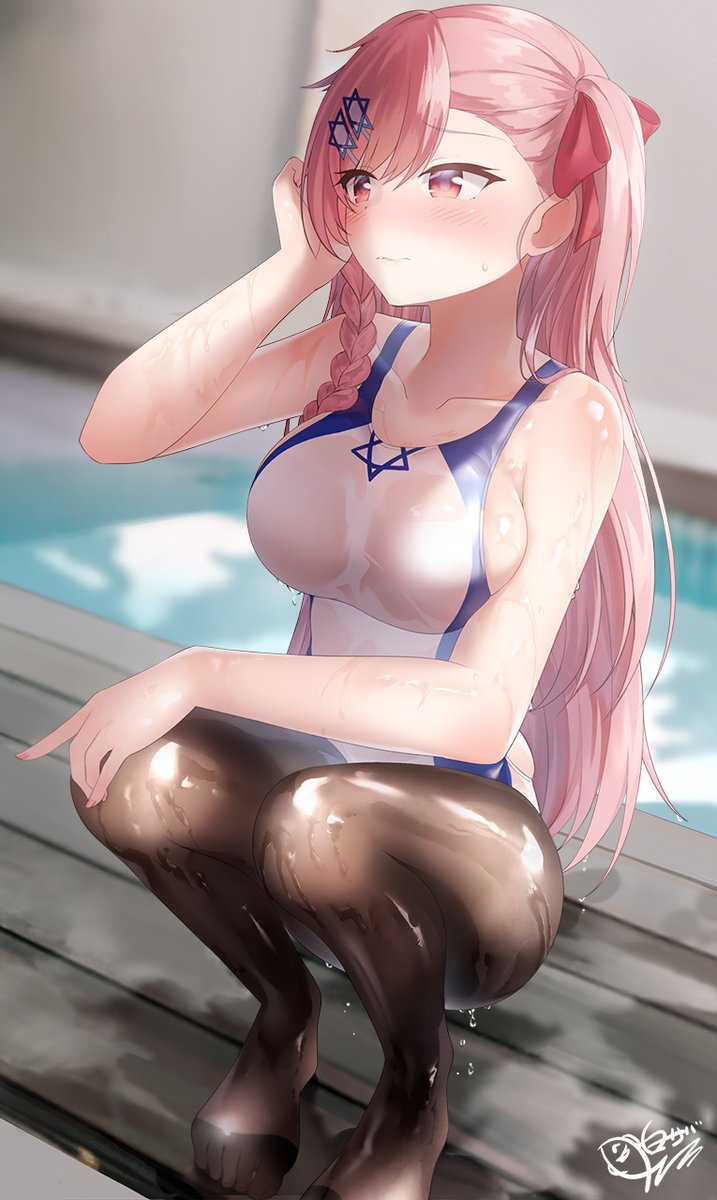 ネゲヴ(ドルフロ) 「「なっ、何よ!これは指導できないわよ!…っもう!一回だけよ!」? 」|白サバのイラスト