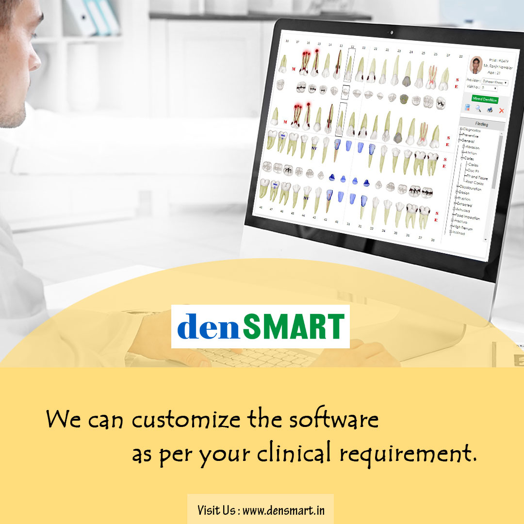 densmarts's tweet photo. denSMART offers customization as per your requirements.
We have many years of experience in customized software development.

To know more: https://t.co/HR2NOOHDJQ call us on 8169820940.
#densmart #dental #dentistry #software #dentalsoftware #customization #customizedsoftware https://t.co/kBszvpE4Pu