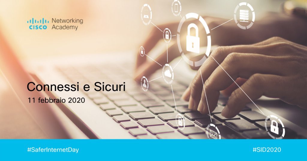 europainitalia's tweet photo. Oggi è il #SaferInternetDay, la giornata UE per la sicurezza online 📲💻
Anche la Rappresentanza partecipa all’evento di @CiscoItalia “Connessi e Sicuri” con gli studenti delle scuole italiane. 
Segui la diretta 👉https://t.co/gS6Exkeul9 (password: saferday) #SID2020 https://t.co/R29M5kXSWz