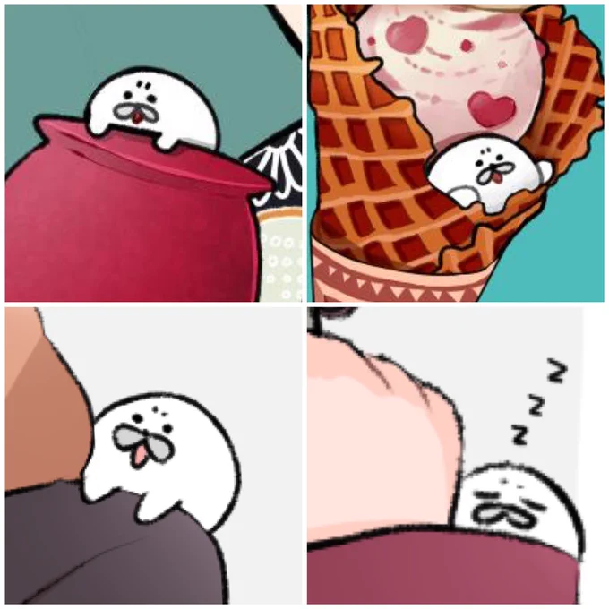 隠れあざらし(隠れてはいない) 