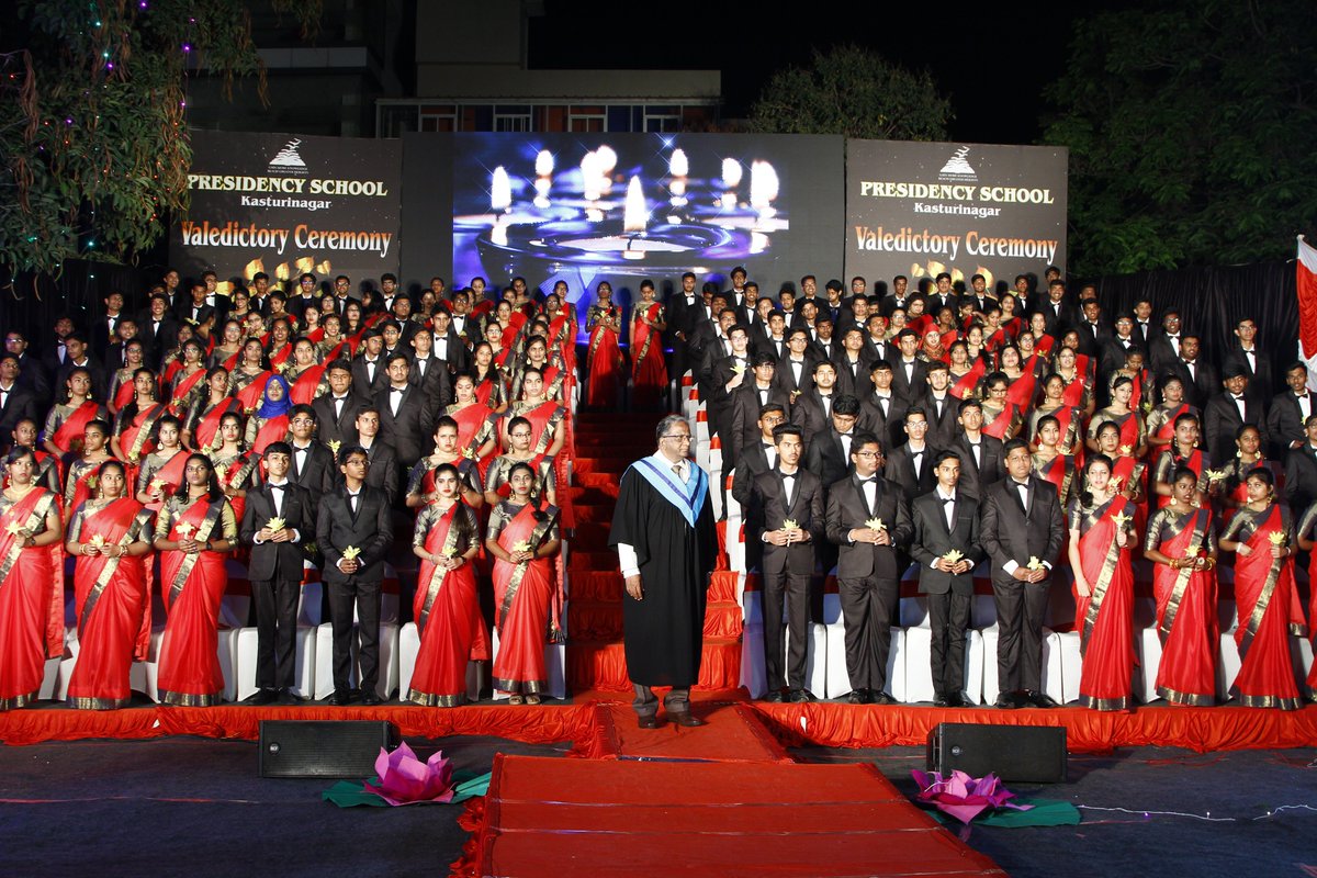 PresidencyGroup's tweet image. The eve of 8th February 20, witnessed PSBE ‘s yet another most awaited occasion, the 10th Valedictory Ceremony. To accommodate a robust strength of 163 valedictorians, the School hosted the event in the adjacent grounds , behind its campus.
#valedictory #graduationday #PSBE