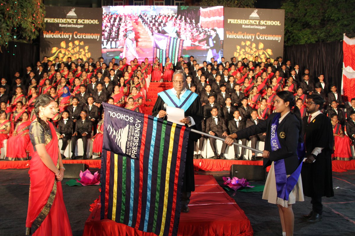 PresidencyGroup's tweet image. The eve of 8th February 20, witnessed PSBE ‘s yet another most awaited occasion, the 10th Valedictory Ceremony. To accommodate a robust strength of 163 valedictorians, the School hosted the event in the adjacent grounds , behind its campus.
#valedictory #graduationday #PSBE