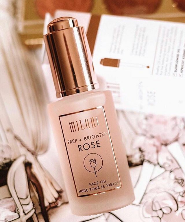 MakeupNZ's tweet photo. Milani Prep + Brighten Face Oil is the perfect addition to your makeup routine to give your skin a healthy glow and smooth base for your foundation 💕 photo from the amazing @ataleoftwocitys #milani #milaninz #makeup #beauty #facialoil #rose #primer https://t.co/TWjoUTOHux