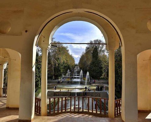 My Iranian cultural heritage site this evening is Shazdeh Garden, an oasis in the middle of the desert in Kerman province. Its name means Prince Garden. The water is supplied using a Persian irrigation technique called Qanat. It is listed as a UNESCO World Heritage Site.