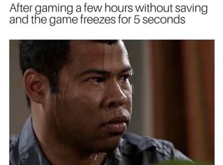 Nyxalotus's tweet photo. Hehe. At least I’m not the only one.
——————————————
 #gamer #videogames #smallstreamer #autosave #SmallStreamerCommunity #memes #gamecrashed #facts https://t.co/1ugtL56oq7
