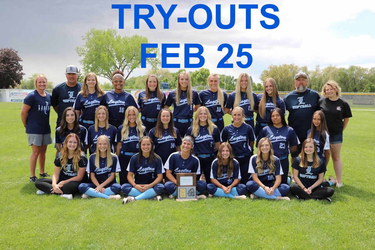 Try-Outs = Feb 25th.
Details = Facebook - Layton Softball