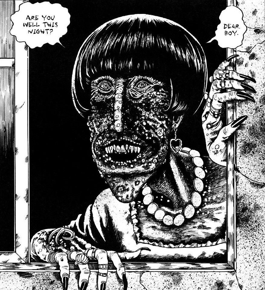 Junji Ito! Master of the improbably terrifying story. Spirals! Smells! Holes! So scary.