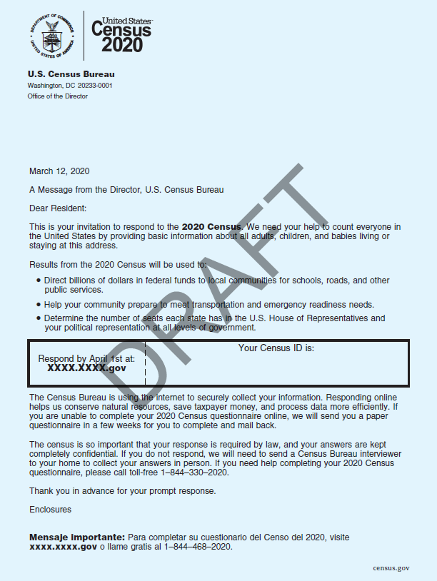 hansilowang's tweet photo. In less than 3️⃣0️⃣ days, you may get a letter like this from the @uscensusbureau in the mail because it's time for the #2020Census, folks! https://t.co/FPWn7R69iN