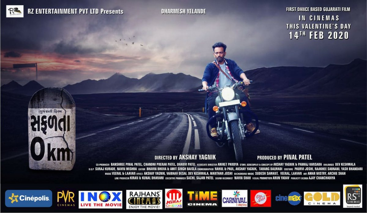 CarnivalCin's tweet image. Meet him on his journey and Watch him getting #Safalta
Presenting Dance-Icon #Dharmesh in his first-ever #GujaratiMovie, releasing this Friday at #CarnivalCinemas near you!

#Safalta0Km #AkshayYagnik #NikunjModi #ValentinesDay #ThisFriday #February14