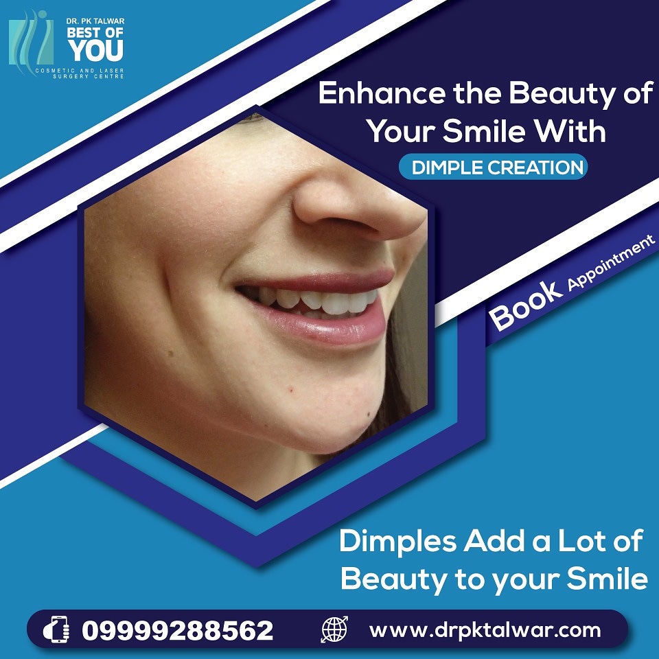 drpktalwar2018's tweet photo. Dimple is a sign of beauty that makes people look more adorable and charm. @drpktalwar2018 is one of the best and most reliable cosmetic surgeon in Delhi for Dimple surgery.
Book appointment with an Expert Surgeon.
📞9999288562.
#dimplecreation #dimple #dimplecreationsurgery https://t.co/VRDHCRyOfo