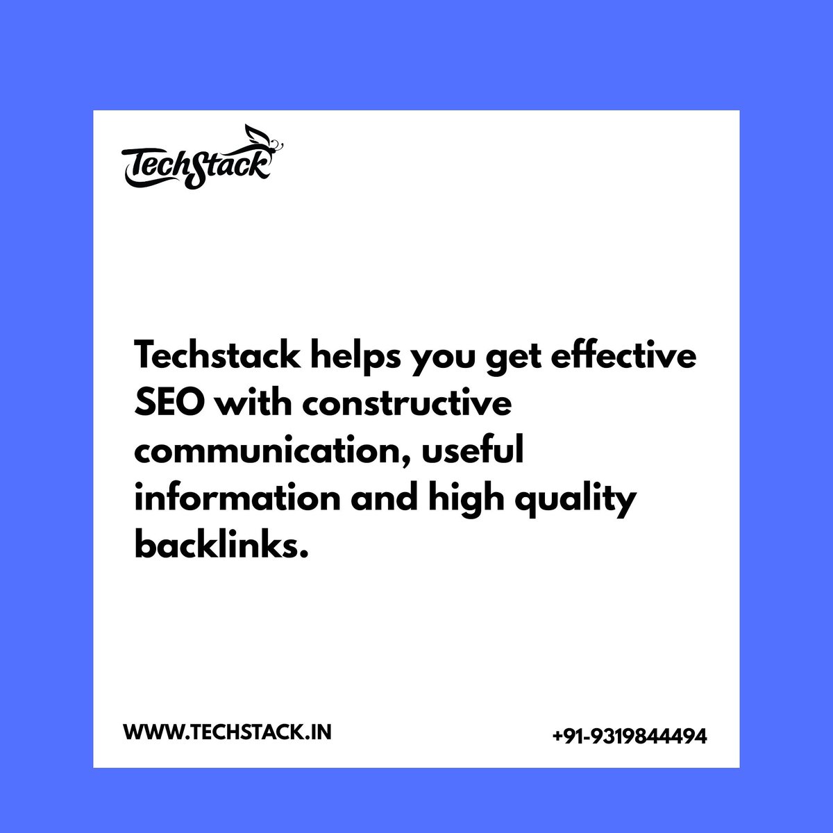 techstackin's tweet image. Improve your SEO game with Techstack #techstackinstitute #tuesdayMotivation #seo #digitalmarketing #GoodMorningTwitterWorld