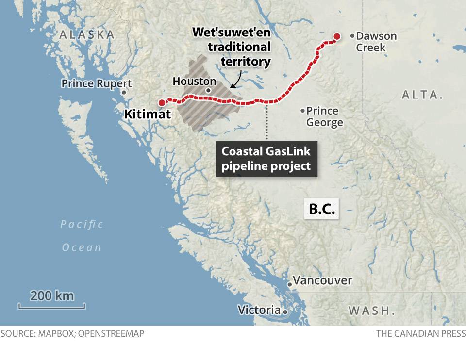 Colonialism is at the root of climate change.

If the invasion of #Wetsuweten land to construct a 670km gas pipeline doesn't convince you of this, I don't know what will.

If you don't respect #IndigenousRights, then you can't call yourself a climate activist.

#wetsuwentenstrong