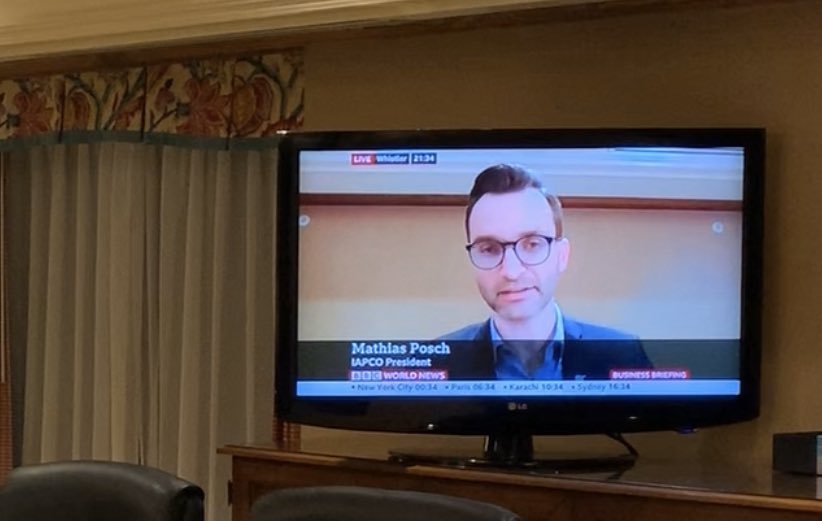Mathias Posch on <a href="/BBCWorld/">BBC News (World)</a> this morning talking about the importance of meetings and events continuing whilst ensuring health and safety is priority and contingency plans are in place. #coronavirus #meetingprofs #IAPCOimpact
