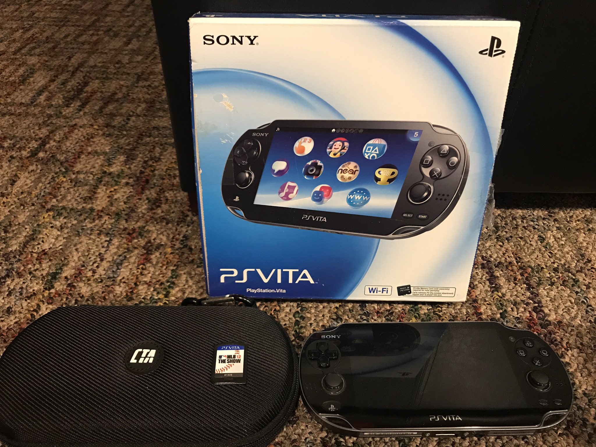 Jp S Switchmania Selling Ps Vita Crystal Black Console With Box Case Mlb 12 The Show Cart Only And Adapter Not Pictured Perfect Working Condition And Sadly Only Played A Few