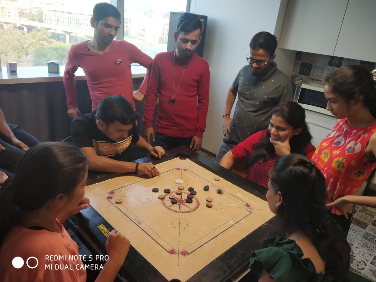 openspace_s's tweet photo. A game of chess &amp; carom amongst colleagues was a great way to spur up our moods. 

It also proved to be an amazing technique to help each other evolve in terms of team building &amp; efficiency, all of this packed with lots of laughter and fun. It was indeed a #SaturdayDoneRight https://t.co/QjkAbRJnCb